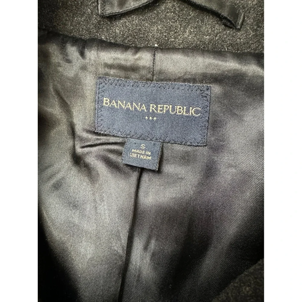 Banana Republic Mens Charcoal Gray Wool Blend Full Zip Jacket Small 783468-00